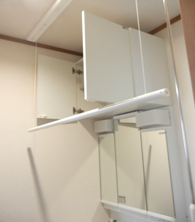 室内物干し取付施工事例